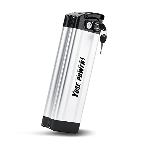 SHIMOST E-Bike Batterie 36V 10,4Ah Fahrrad Li-ion Akku mit Ladegerät für 250W-500W Motor MiFa, Rex, Prophete, Aldi, XH370-10J, Zhenlong/ZL1010-F(36V 10,4Ah Akku mit Ladegerät)