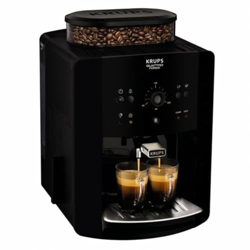 Krups Kaffeevollautomat Arabica Picto Quatrro Force EA8110, Schwarz