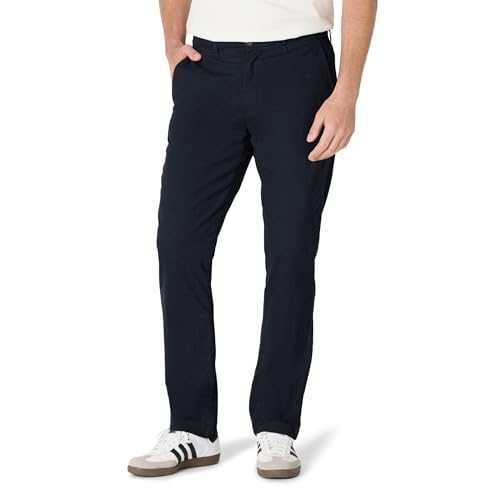 Amazon Essentials Herren Legere Stretch-Chinohose in sportlicher Passform (in Übergröße erhältlich), Schwarz, 40W / 32L
