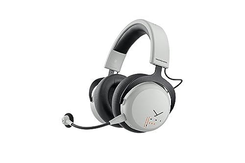 beyerdynamic MMX 200 Wireless Gaming-Headset mit Mikrofon, kabelloser Kopfhörer mit USB-Dongle (Grau)