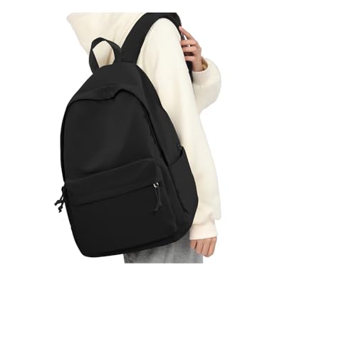 WEPLAN Schulrucksack Mädchen Jungen Rucksack Schule Teenager,Wasserdicht Rucksack School Bag,Schulranzen Laptop Rucksack Damen,Schultasche Travel Backpack Daypacks für Uni Schule Reise,A1-Schwarz