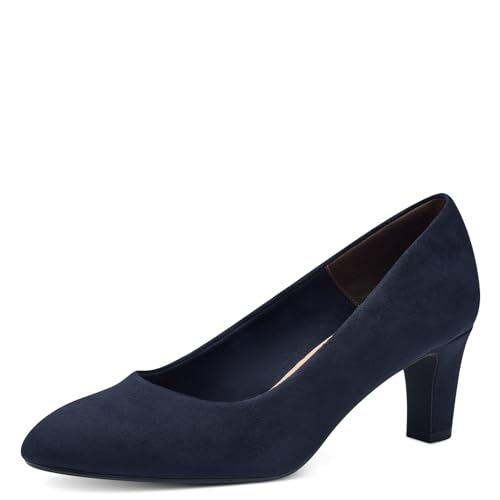 Tamaris Damen Pumps Textil, blau, 38 EU