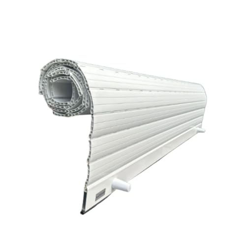 MATISMO PVC Rolladenpanzer nach Maß – Rollo für Fenster & Türen – mit Aluminium-Endstücken & Dämpfungsgummi – Licht- & Wärmeschutz – Weiß