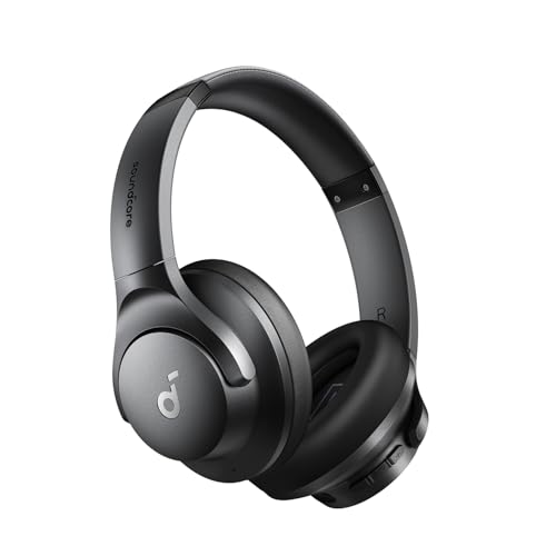 Soundcore by Anker Q20i kabelloser Bluetooth Over-Ear-Kopfhörer | mit Hybrid Active Noise Cancelling, 40h im ANC-Modus, Hi-Res Audio, tiefer Bass, Personalisierung per App, Dual-Verbindung