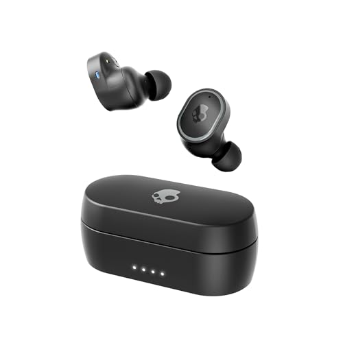 Skullcandy Sesh ANC Kabelloser In-Ear Kopfhörer mit Noise Cancelling, 32 Std. Akkulaufzeit, Mikro, Kompatibel mit iPhone, Android und Bluetooth-Geräten - Schwarz