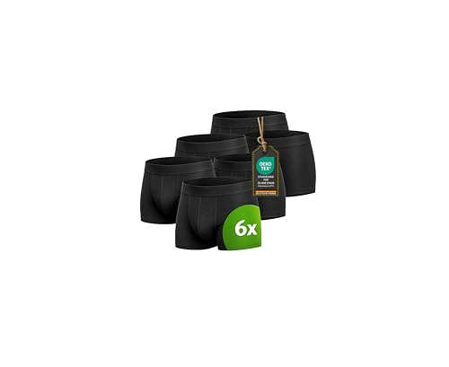 Kemes Boxershorts Herren Baumwolle 95% Elastan 5% Unterhosen 6X Stück Männer Unterwäsche Atmungsatkiv | Größe L