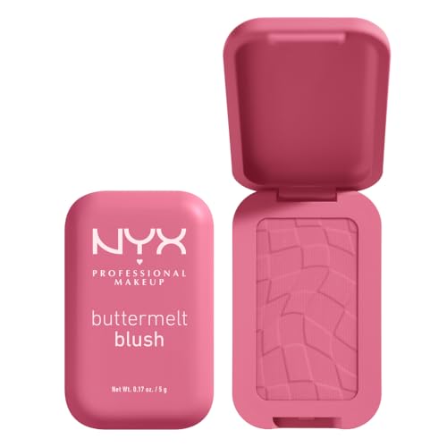 NYX Professional Makeup Buttermelt Blush, Cremige Textur mit Shea Butter, Mandelbutter & Mangobutter, Einfach zu verblenden für einen frischen Look, Farbe: To The Butta