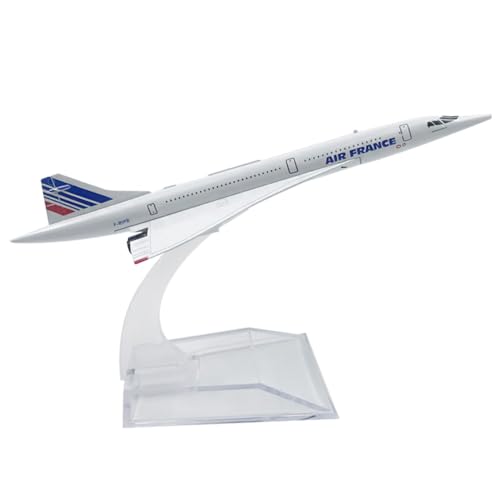 MEZHEN Flugzeug Modell Legierung 1/400 Skala Diecast Flugzeugmodell für Air France Concorde Flugzeug Modell Miniaturmodelle Sammlung Geschenk Mitbringsel Weihnachten