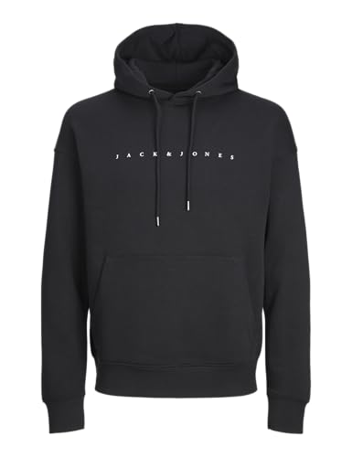 Jack & Jones Herren Jjestar Jj Sweat Hood Noos Pls Kapuzenpullover, Schwarz, 6XL Große Größen EU