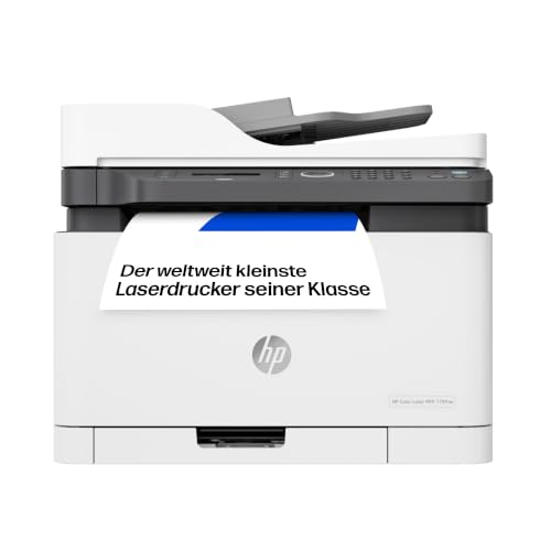 HP Color Laser MFP 179fwg Multifunktions-Farblaserdrucker, Drucken, Kopieren, Scannen, Faxen, Automatische Dokumentenzuführung, Wi-Fi, Ethernet, USB, Smart App