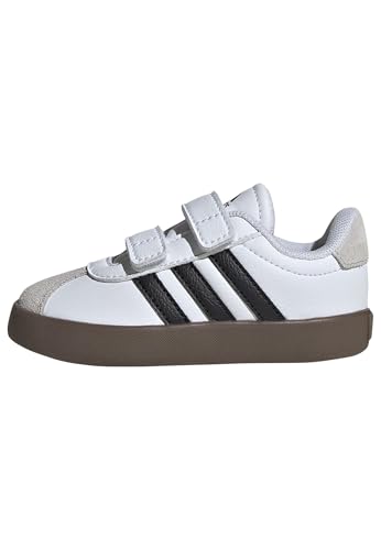 adidas Unisex Kinder VL COURT 3.0 SHOES INFANTS, Cloud White/Core Black/Grey One, 27 EU