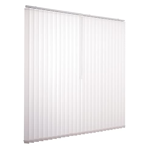Lamellenvorhang Komplettset Ventanara Vertikaljalousie 89mm inkl. Montagematerial (weiß (tageslicht), B200 x H180 cm)