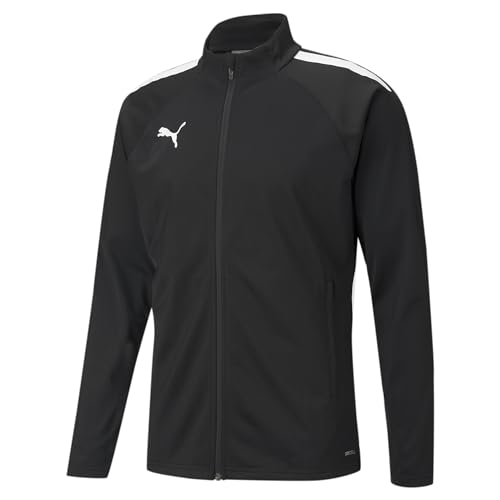 PUMA Herren Teamliga Training Jacket Sweater, Puma Black-puma White, L EU