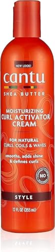 CANTU Sheabutter für natürliches Haar feuchtigkeitsspendende Locken activierende Creme, 355 ml