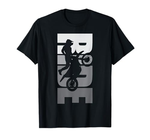 Ride: Dirt Bike Motocross Motorrad MX Offroad Enduro Männer T-Shirt