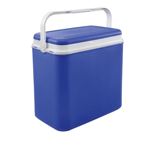 Kühlbox | Passive Kühlbox | Kühltaschen aus Kunststoff mit polystyrol thermische Isolierung (Blau, 36 L)