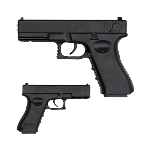 Softair Pistole Vollmetall <0,5 Jule 6 mm BB Federdruck Softair MPK-C7 Schwarz Airsoft Pistole 300 Gramm