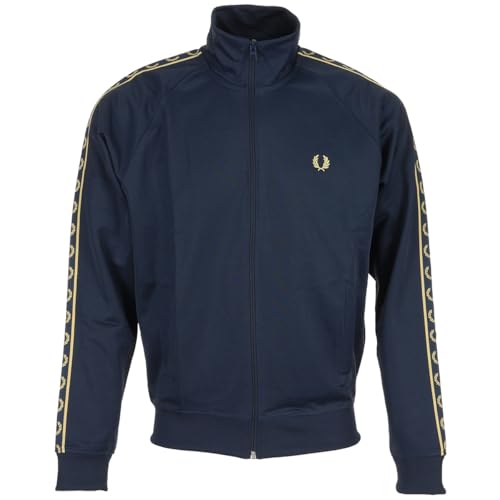 Fred Perry Contrast Tape Track Jacket, Herren Sportjackett - M