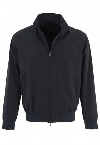 Armani Exchange Men's Zipped Pockets, Elastic Cuss Waist,Windbreaker,Blue,M