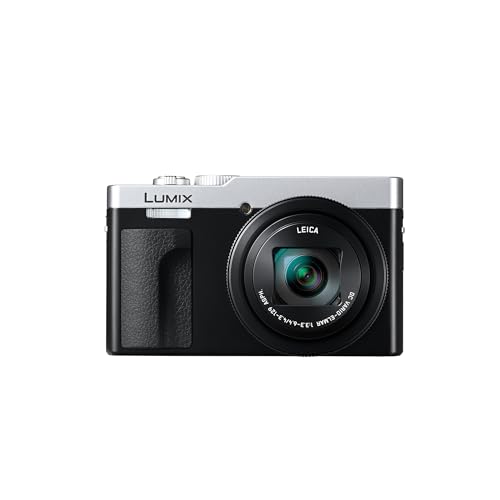 Panasonic LUMIX DC-TZ99E-S Kompakte Travel Zoom Kamera, Leica DC-Objektiv, 30-facher Zoom, 24-720mm, 20,3 MP, OIS, 4K 30p Video, 7,6cm klappbarer Monitor, WLAN, Bluetooth, Silber