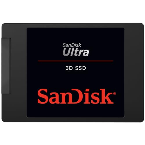 SanDisk Ultra 3D 4 TB SSD interne Festplatte ( 2,5 Zoll, stoßbeständig, 3D NAND-Technologie, n-Cache 2.0-Technologie, 560 MB/s Übertragungsraten) Schwarz