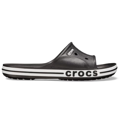 Crocs Unisex Erwachsene Bayaband Slide Badeschlappen, Black/White, 45/46 EU