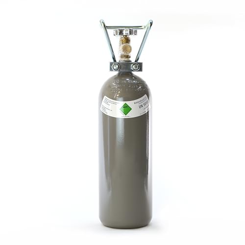 CREAMWHIP 2 kg Kohlensäure Flasche / 2000g CO2 Kohlendioxid, Lebensmittelqualität E290, Reinheit mind. 99,95%, TÜV 2036/02 Neuware Mehrwegflasche für Aquarien & Zapfanlagen