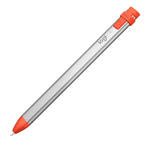 Logitech 914-000034 Bluetooth digitale Zeichenstift, Silber/Orange, Einheitsgröße