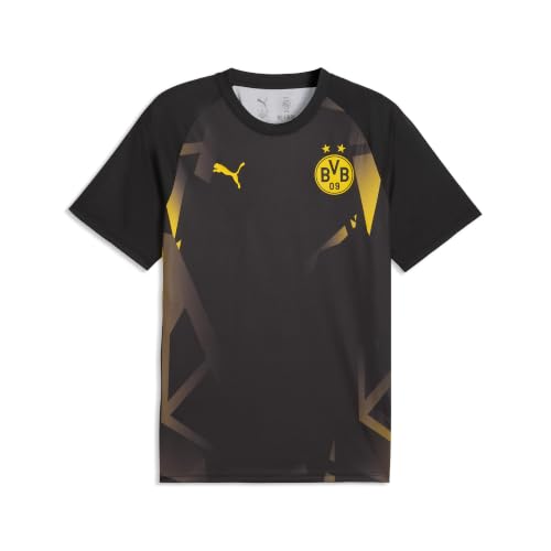 PUMA Herren BVB Warm Up Jersey Trikots, Puma Schwarz-schnelleres Gelb, L EU