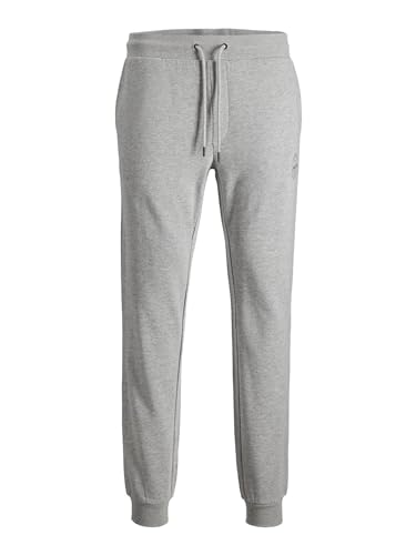 JACK & JONES Herren Jjigordon Jjshark Sweat Pants At Noos Sporthose, Light Grey Melange, L