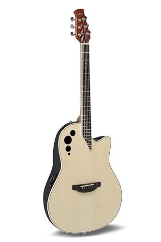 Applause E-Akustikgitarre Spirit - selektierte Fichtendecke - Mid-depth Lyrachord Body - Cutaway - AP2T Preamp + Tuner - Natur - AAE-044-4S