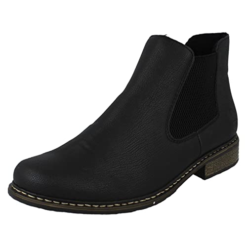 Rieker Z4994-00, Damen Chelsea Boots, Schwarz (schwarz/schwarz 00), 40 EU (6.5 UK)