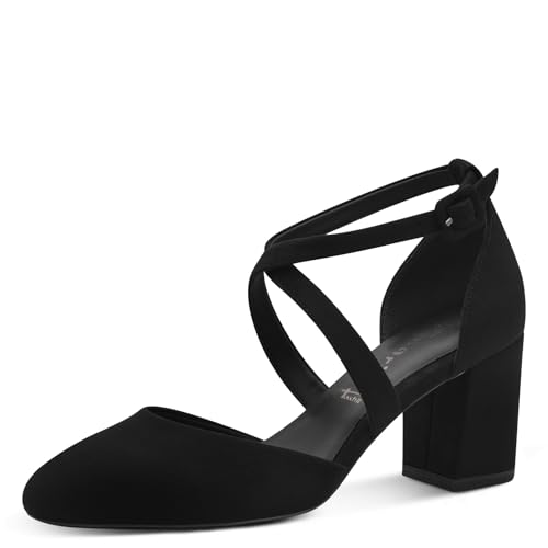 Tamaris Damen Pumps Vegan schwarz 38