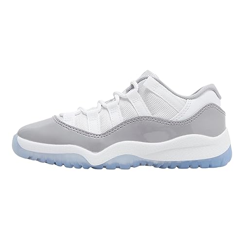 Nike Kinder 11 Retro Low Ps Sneaker, White/University Blue/Cement Grey, 33