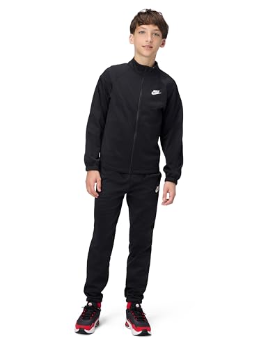 NIKE Unisex Kinder K Nsw Df Tracksuit Pk Fz Trainingsanzug, Black/Black/White, S EU