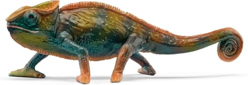 SCHLEICH WILD Life | Chamäleon 14858 | detailgetreue Tierfigur mit Farbwechsel | Zoo Spielzeug | tolles Geschenk für Jungen und Mädchen | Deko für Geburtstag | Spielfigur ab 3 Jahren | 10 x 3 x 5 cm