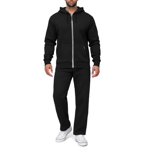 Basisstoff Laufforest Herren Jogging Anzug Schwarz Gr. XXL