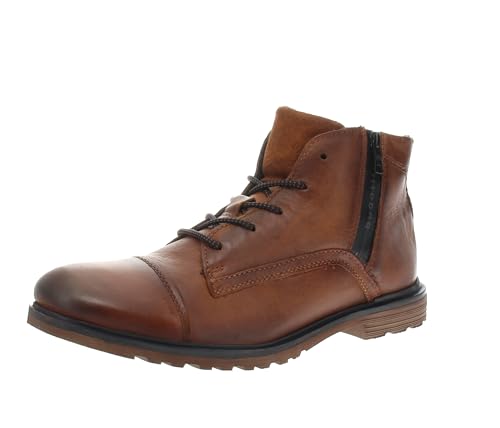 bugatti Herren-321-A0U3L-3500-6300-Stiefel Kaltfutter,cognac,43