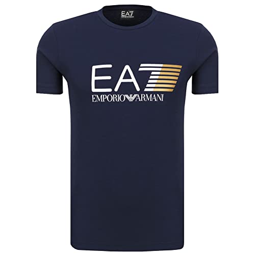 Emporio Armani T-Shirt EA7 Herren T-Shirt 3ZPT62 PJ03Z, Kurzarm, Rundhalsausschnitt, dunkelblau, Medium