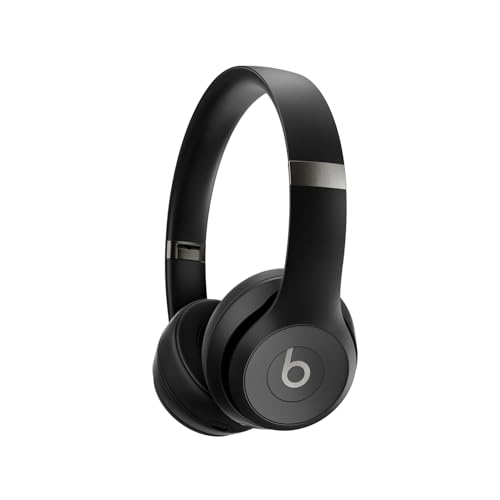 Beats Solo 4 - Kabelloser Bluetooth On-Ear Kopfhörer, Apple & Android kompatibel, Bis zu 50 Stunden Akkulaufzeit - Mattschwarz