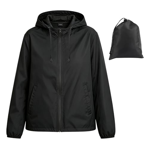 Innfttwo Regenjacke Damen Wasserdicht Leicht – Ultraleichte Packbare Outdoor Jacke mit Kapuze