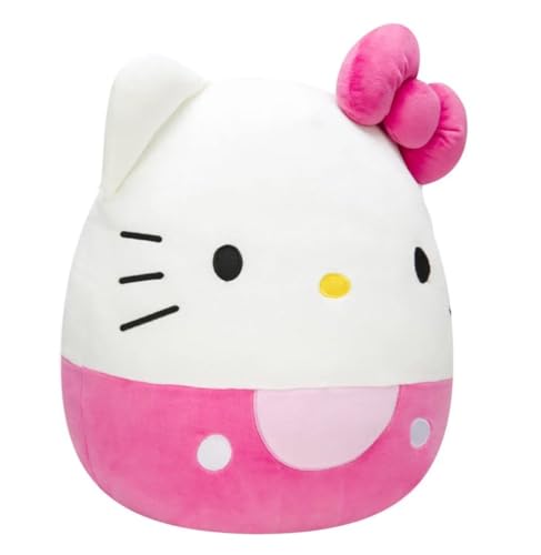 Squishmallows JWHK-12KP - Pinke Hello Kitty 30 cm, offizielles Jazwares Plüsch, superweiches Kuscheltier