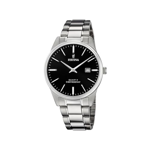 Festina Herren Uhr Klassik Edelstahl Armband