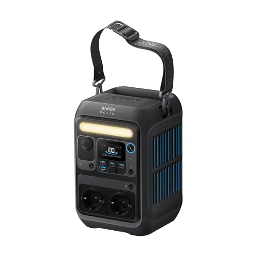 Anker SOLIX C300X Tragbare Powerstation, 288Wh LiFePO4 Akku, 300W, Camping