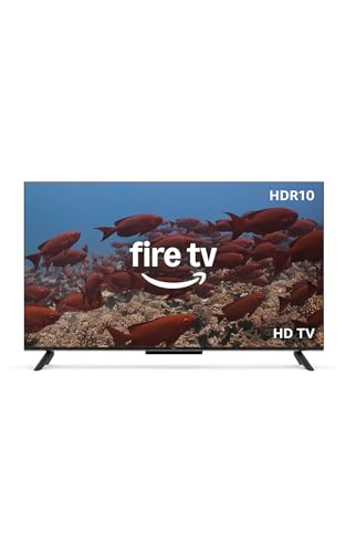 Amazon Ember 2-Serie mit Fire TV (neueste Generation), 32-Zoll-Smart-TV in HD mit Alexa-Fernbedienung, schnellem Streaming, Dolby Audio, Ambient-TV und kostenlosem Live-TV