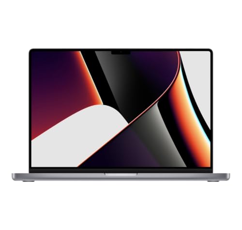 Apple MacBook Pro Retina 16 mit M1 Max, 10-Core CPU & 24-Core GPU (16 Zoll, 32 GB RAM, 512 GB SSD, QWERTY Englisch) Space Grau – Generalüberholt