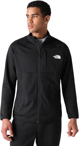 The North Face - Herren Canyonlands Fleecejacke mit durchgehendem Reißverschluss - Teddyjacke für Wanderungen und Outdoor-Aktivitäten - TNF Black, M