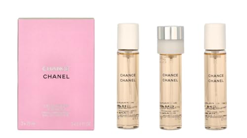 Chanel Chance femme/woman, Eau de Toilette, 3x 20 ml Nachfüllungen, 1er Pack(1 x 1 Set)
