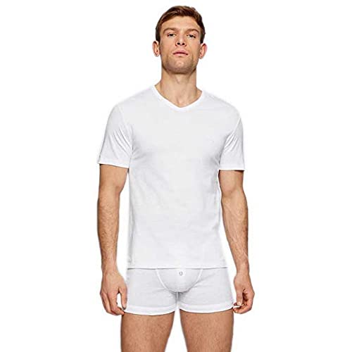 HUGO BOSS Herren T-Shirt Vn 3p Co T-Shirt, White 100,XL