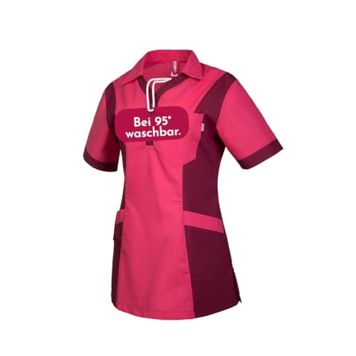 Clinotest Damenkasack Julia - 95 Grad waschbare, kochfeste Kasacks ohne Einlaufen - Kasack aus 65% Polyester, 35% Baumwolle - Pflege Berufsbekleidung für Krankenschwester, Altenpflege, Kosmetik UVM.